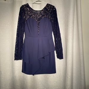 BCBGMAXAZRIA KERRIANNE LACE MINI SKATER DRESS SIZE 6